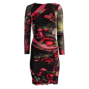 Jean Paul Gaultier Soleil Vintage Floral Mesh Dress Medium